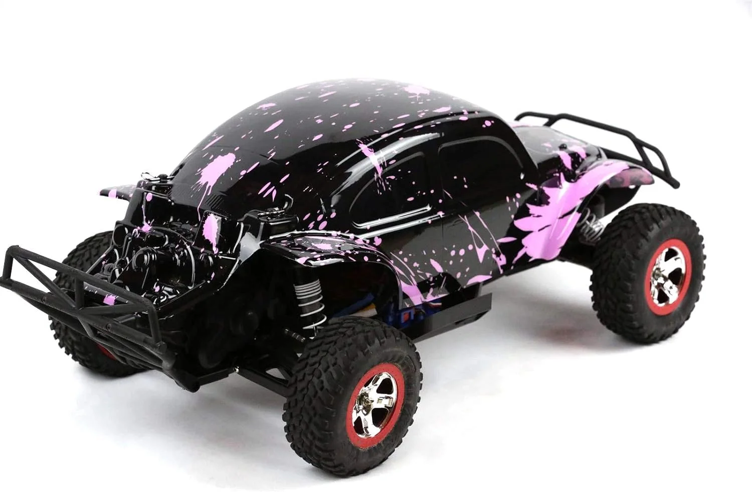 بدنه سفارشی سامیت‌لینک، صورتی گِلی روی مشکی، سازگار با ماشین یا کامیون آرسی مقیاس 1/10 (کامیون شامل نمی‌شود) SSB-BP-04