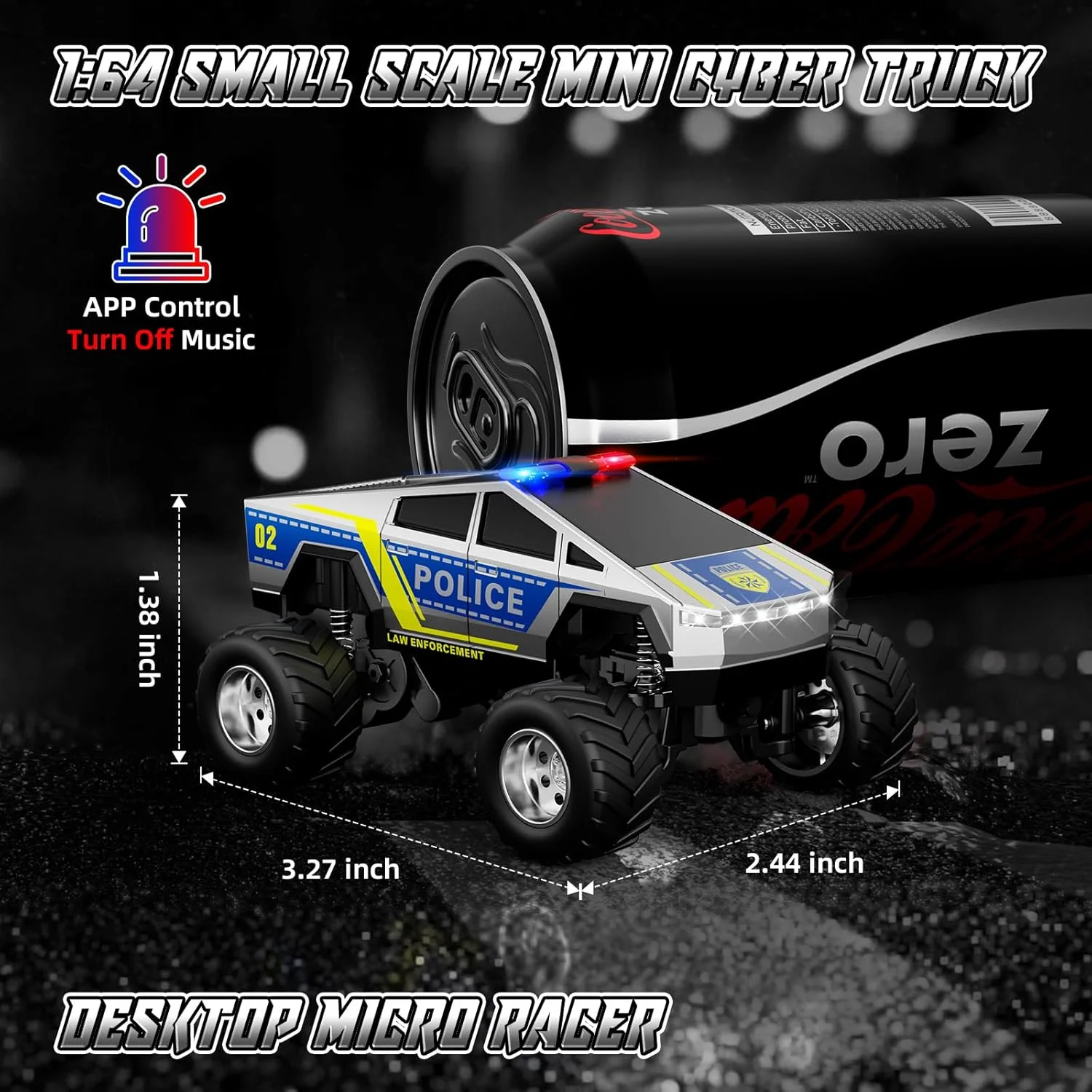 ماشین پیکاپ آرسی کوچک SOONYANG، مقیاس 1:64 (آبی)