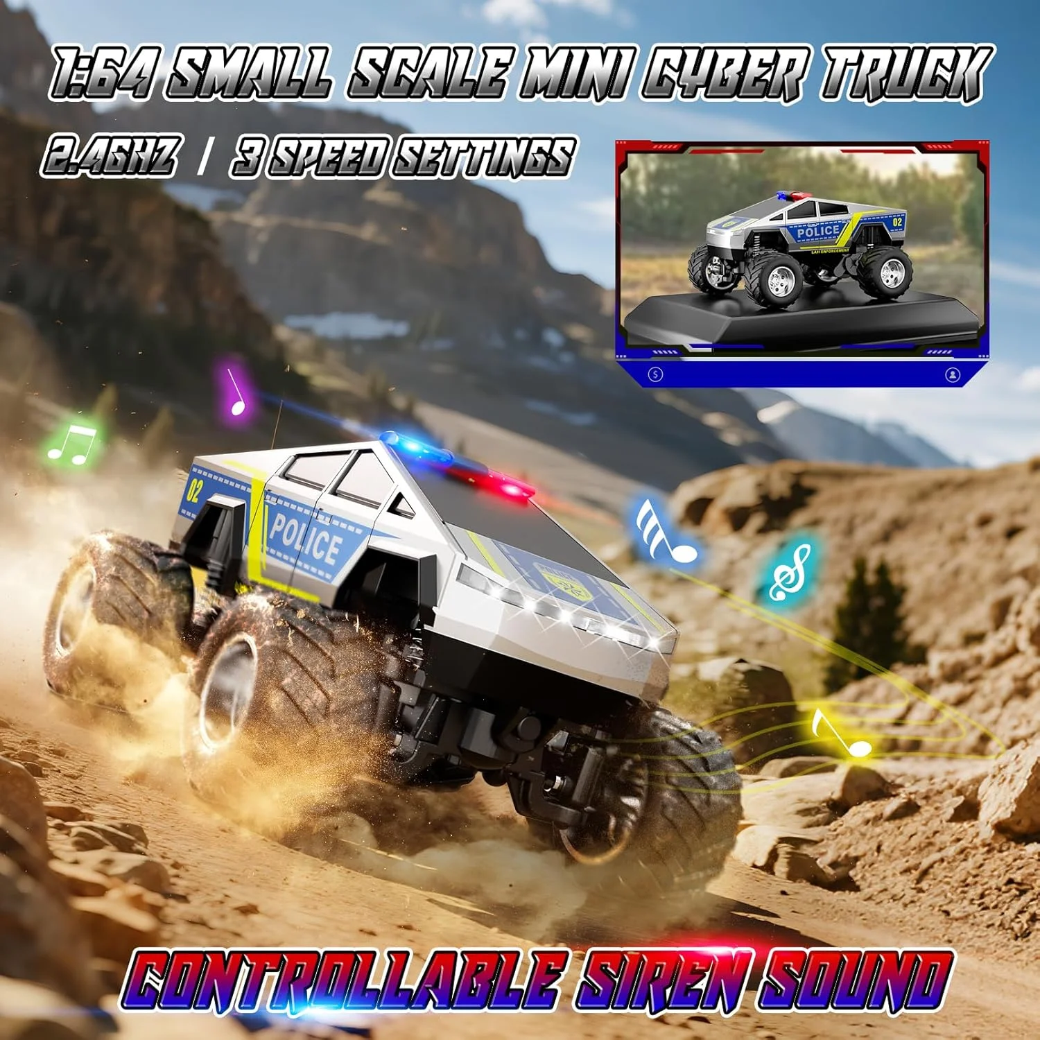 ماشین پیکاپ آرسی کوچک SOONYANG، مقیاس 1:64 (آبی)