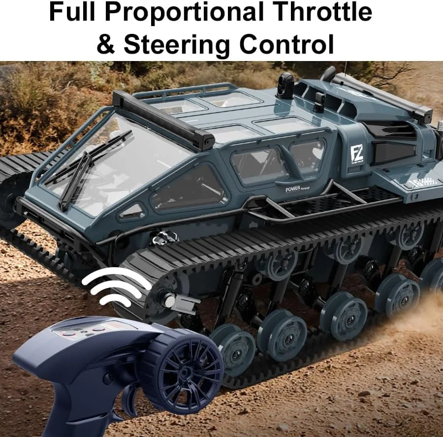 تانک کنترلی 2.4G با کنترل از راه دور - کامیون آرسی صخره نورد 4x4 آفرود، وسیله نقلیه نظامی با 2 باتری، کامیون ارتشی دریفت تمام زمینی با چراغ های جذاب، هدیه ای عالی برای پسران و کودکان تانک کنترلی 2.4G با کنترل از راه دور - کامیون آرسی صخره نورد 4x4 آفرود، وسیله نقلیه نظامی با 2 باتری، کامیون ارتشی دریفت تمام زمینی با چراغ های جذاب، هدیه ای عالی برای پسران و کودکان