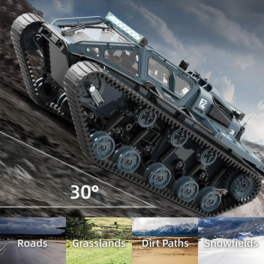 تانک کنترلی 2.4G با کنترل از راه دور - کامیون آرسی صخره نورد 4x4 آفرود، وسیله نقلیه نظامی با 2 باتری، کامیون ارتشی دریفت تمام زمینی با چراغ های جذاب، هدیه ای عالی برای پسران و کودکان تانک کنترلی 2.4G با کنترل از راه دور - کامیون آرسی صخره نورد 4x4 آفرود، وسیله نقلیه نظامی با 2 باتری، کامیون ارتشی دریفت تمام زمینی با چراغ های جذاب، هدیه ای عالی برای پسران و کودکان