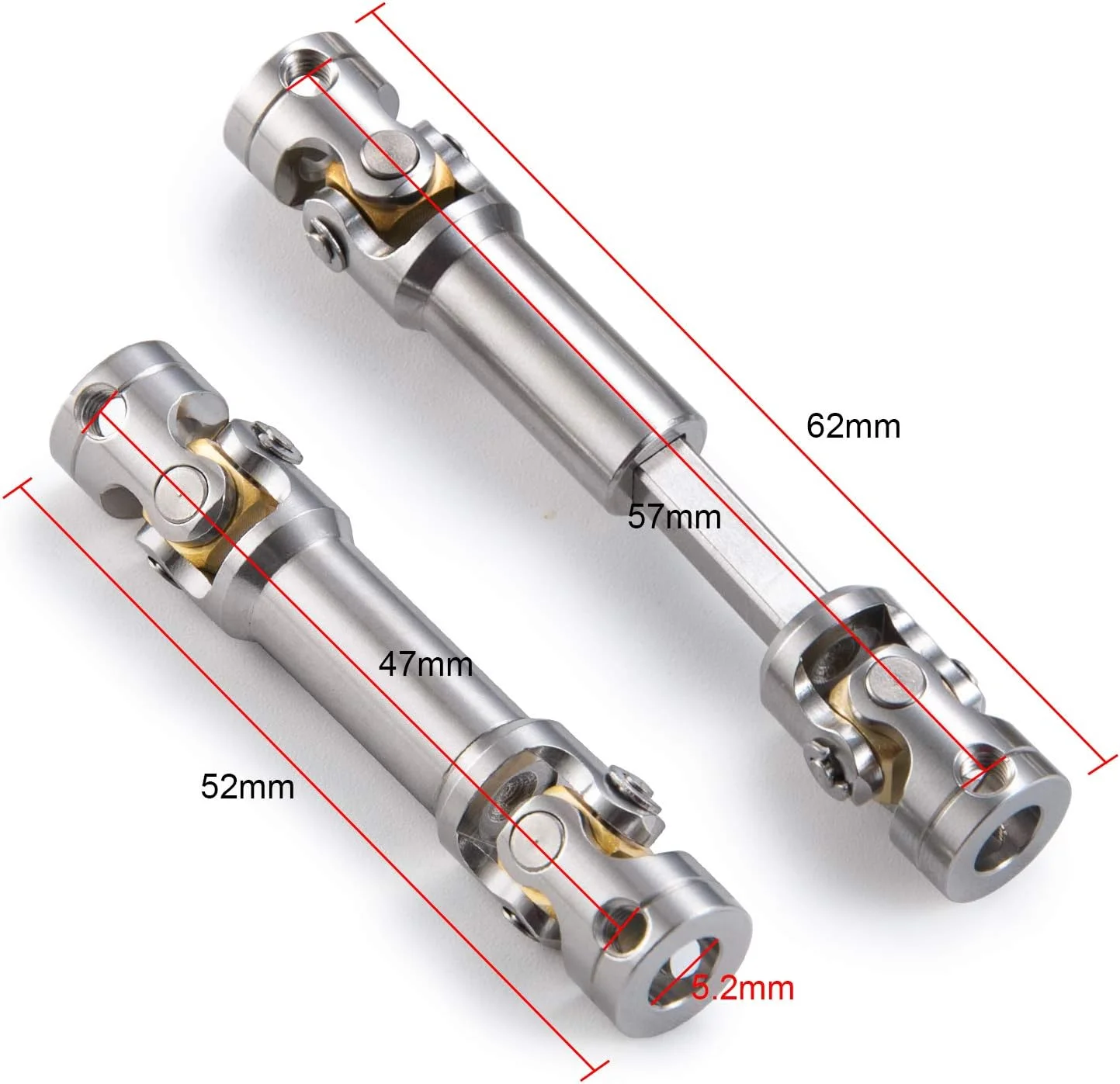آر سی هابام 1 عدد میل محرک فلزی 47-57 میلی‌متری برای کامیون تریلر تامیا 1:14 و ماشین خزنده آرسی