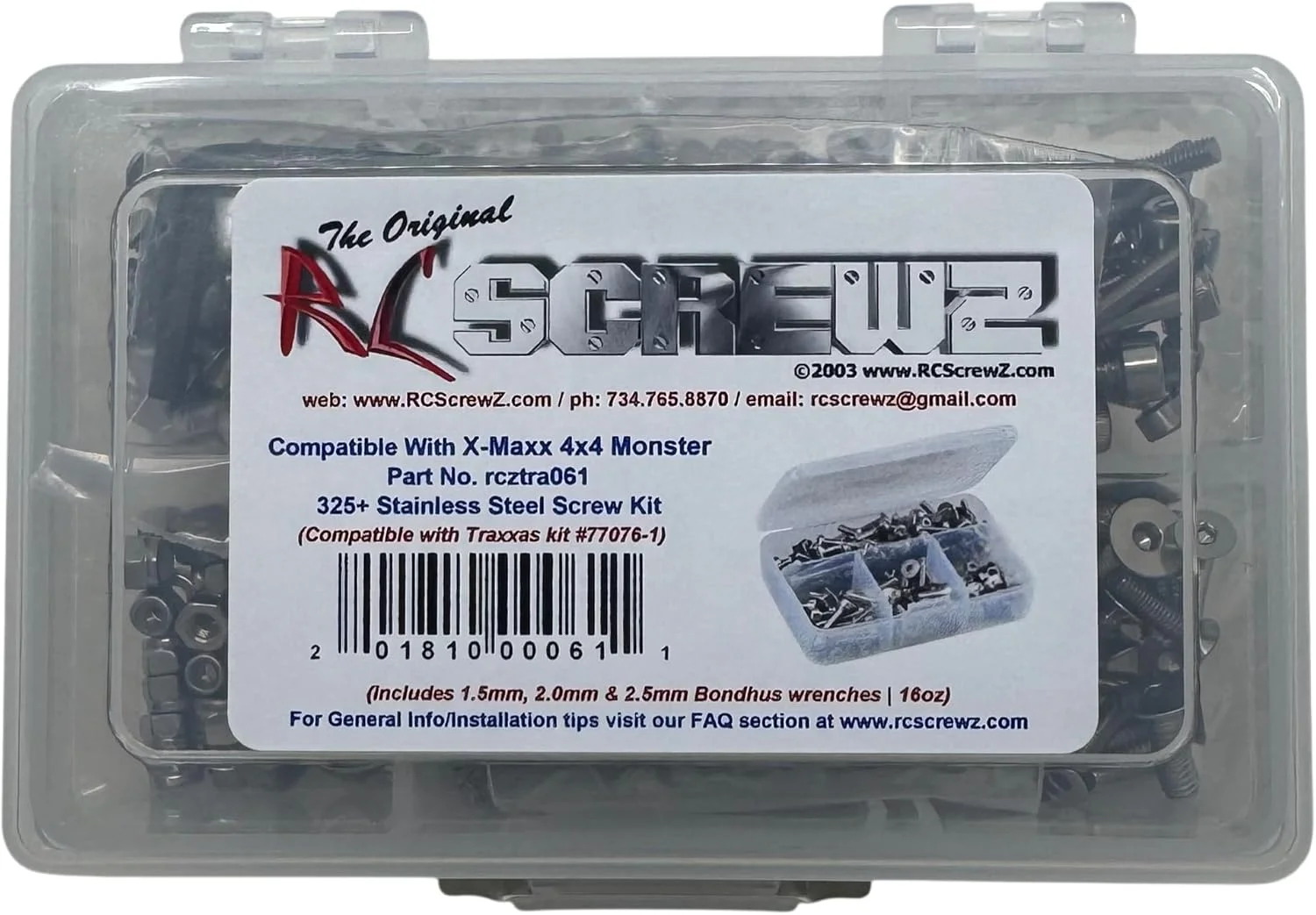 کیت پیچ استیل ضد زنگ RC Screwz برای تراکسس X-Maxx 4x4 - مدل tra061 - مناسب برای کیت 77076-1 تراکسس