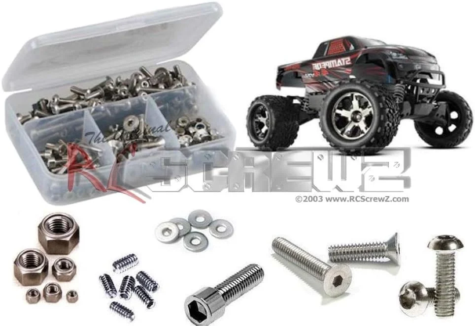 RC Screwz tra043 Traxxas Stampede 4x4 VXL RTR کیت استیل ضد زنگ برای کیت Traxxas 67054 / 67086 (بیش از 210 قطعه)
