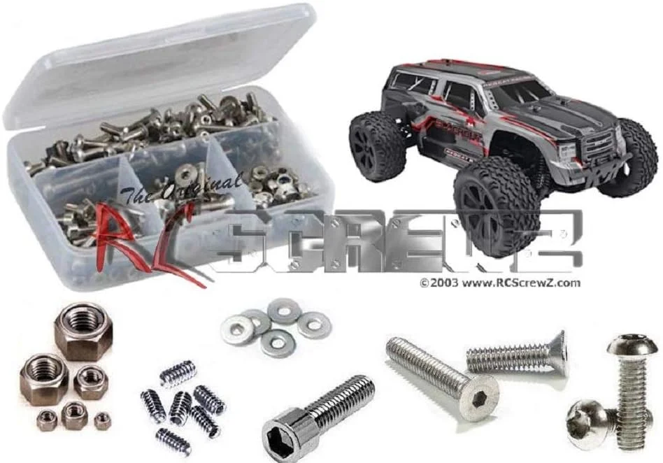 کیت پیچ استیل ضد زنگ Redcat Racing Blackout XTE RTR/Pro (بیش از 200 قطعه) #rcr046
