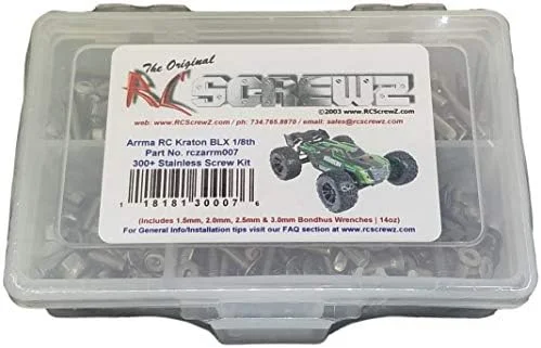RC Screwz کیت استیل ضد زنگ Arrma Kraton BLX 1/8 - arrm007