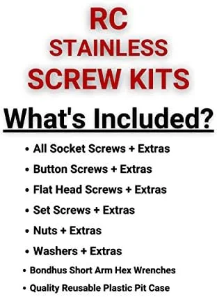 RC Screwz کیت استیل ضد زنگ Arrma Kraton BLX 1/8 - arrm007