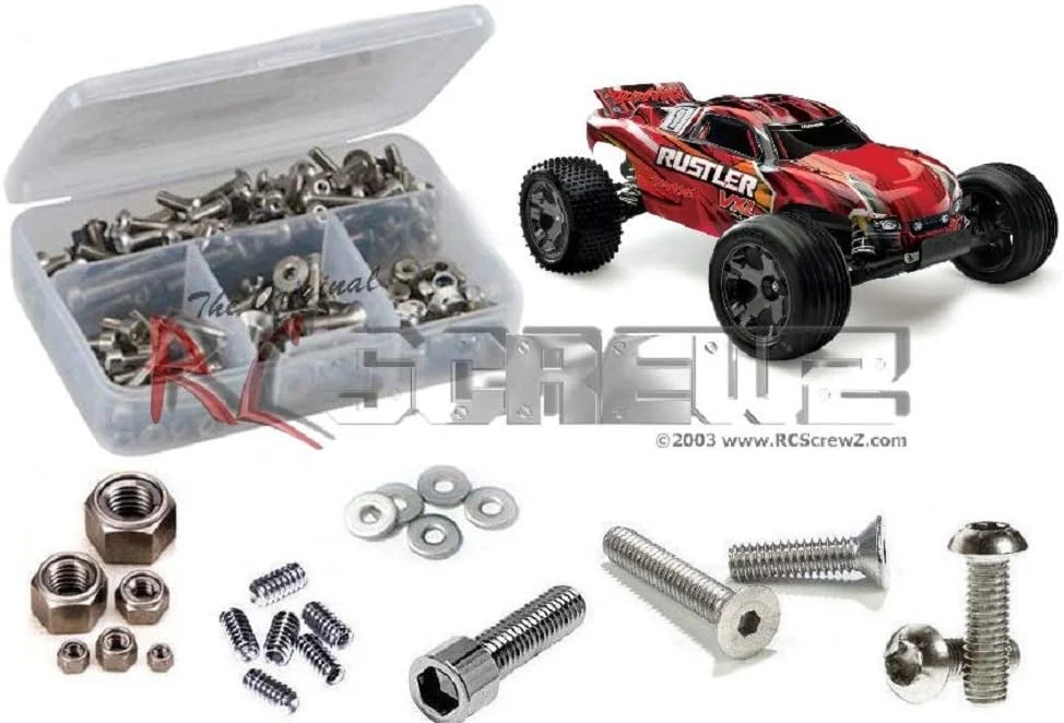 کیت پیچ استیل RC Screwz tra066 سازگار با Traxxas Rustler VXL / TSM 67076-3