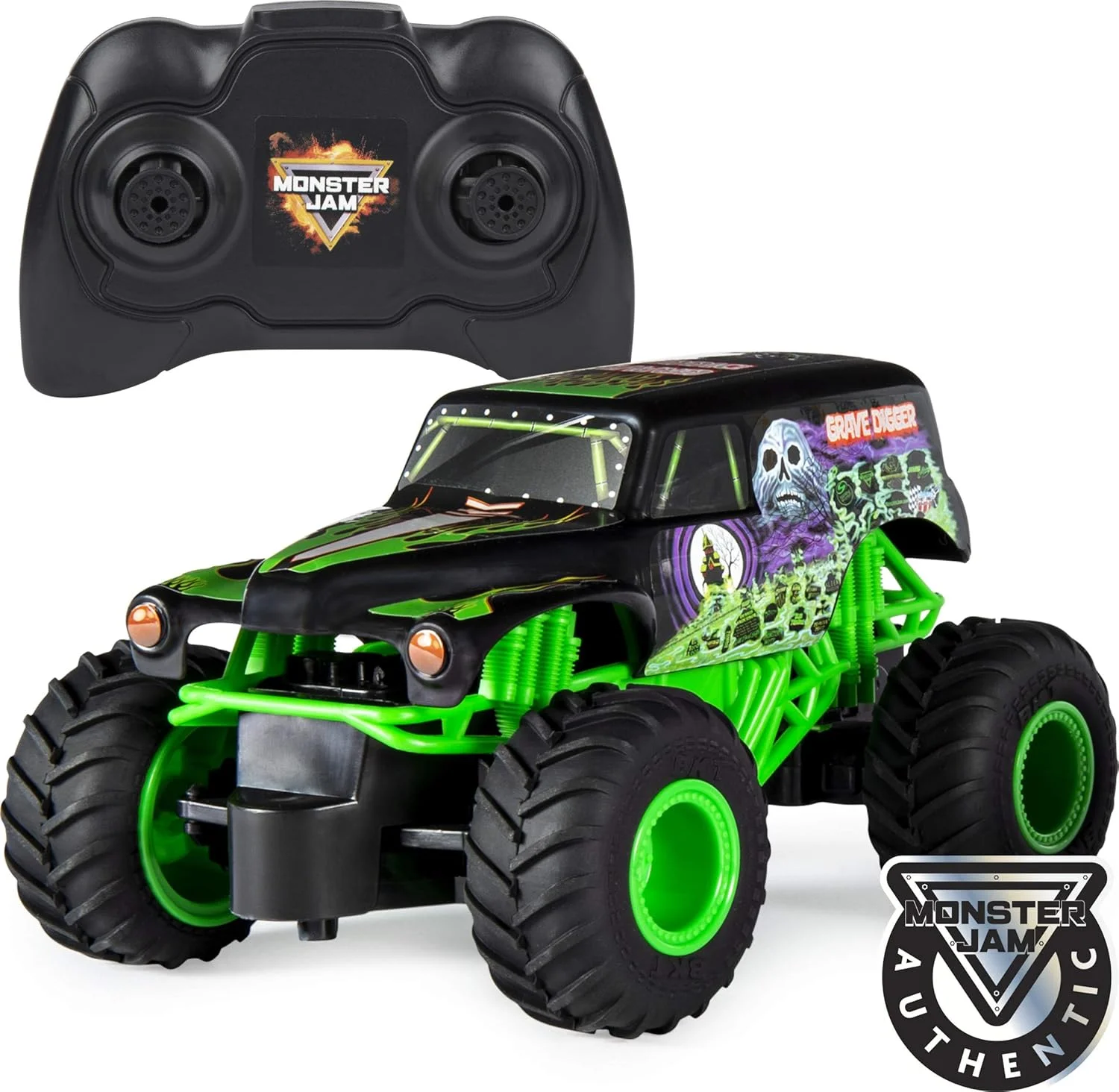 ماشین کنترلی Monster Jam مدل Grave Digger مقیاس 1:24