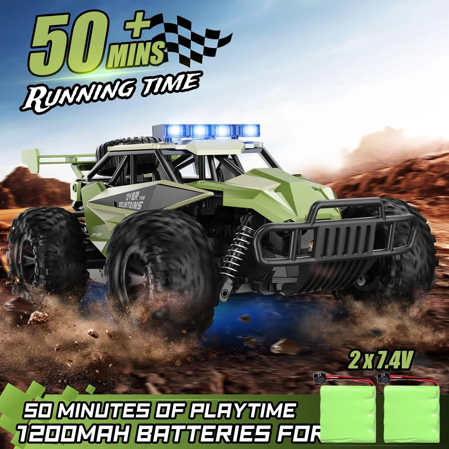 ماشین کنترلی Kolegend برای پسران، ماشین های آرسی 2.4 گیگاهرتزی، کامیون آرسی غول پیکر آفرود 1:12 با چراغ جلو ال ای دی و باتری قابل شارژ، هدیه برای بزرگسالان و پسران 8-12 سال ماشین کنترلی Kolegend برای پسران، ماشین های آرسی 2.4 گیگاهرتزی، کامیون آرسی غول پیکر آفرود 1:12 با چراغ جلو ال ای دی و باتری قابل شارژ، هدیه برای بزرگسالان و پسران 8-12 سال