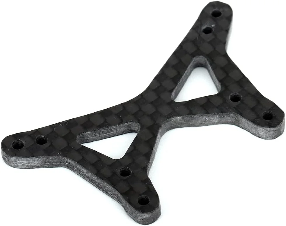 برج کمک فنر جلوی فیبر کربنی ماشین مسابقه ای LCX Racing RC با ماشینکاری CNC برای باگی مینی B و کامیون استادیومی مینی T مقیاس 1/16 و 1/18 لوسی، قطعات و لوازم جانبی ارتقا یافته