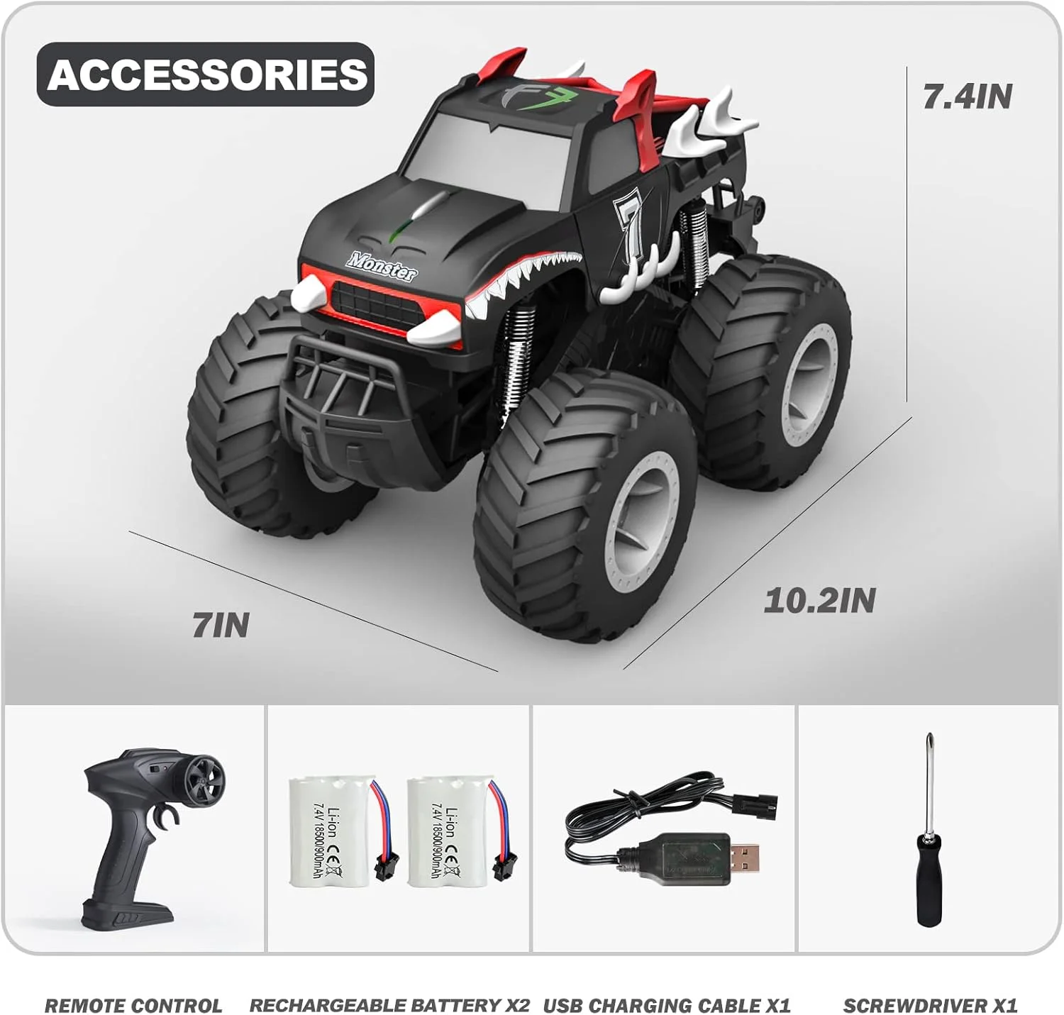 ماشین کنترلی غول پیکر برای کودکان 6 تا 12 سال، مقیاس 1:16، ضد آب، سرعت بالا، ضد ضربه، قرمز، مناسب برای همه، مناسب برای فضای باز