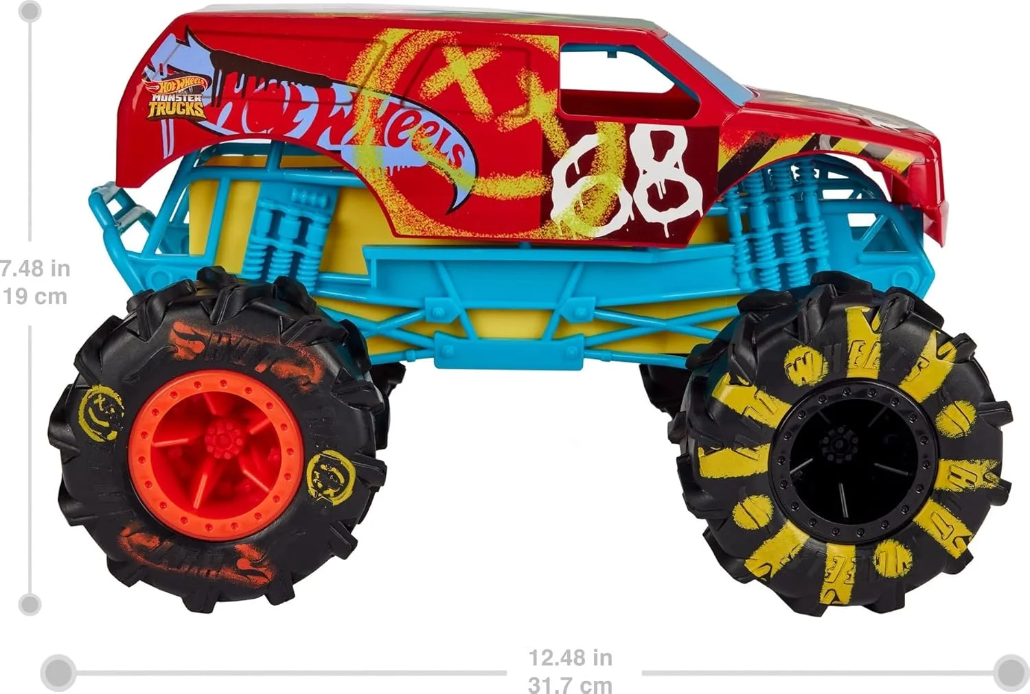 ماشین کنترلی هات ویلز مدل Monster Truck #2-21A