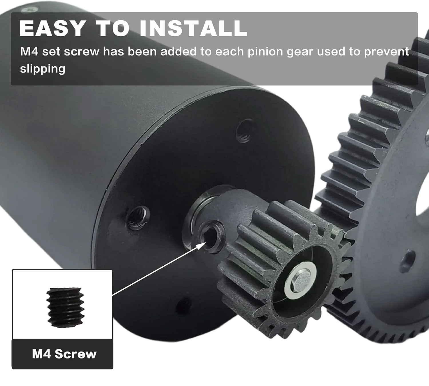 مجموعه دنده پینیون موتور فلزی سخت کاری شده 32P 5 میلی متری 13T 15T 17T 19T 21T با کوپلر 3.175 میلی متری برای ماشین باگی RC و کامیون هیولا