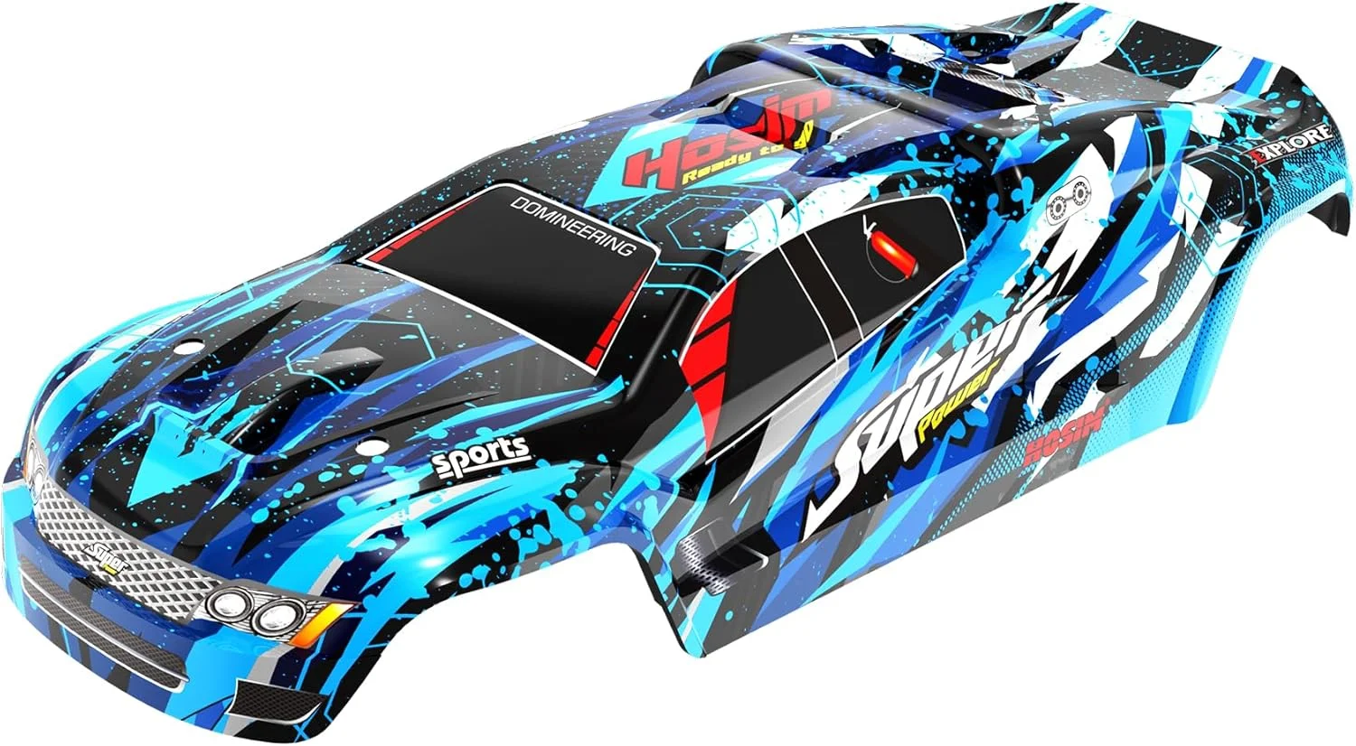 بدنه کامیون ماشین کنترلی Hosim X07 مدل HS-11-B (آبی)