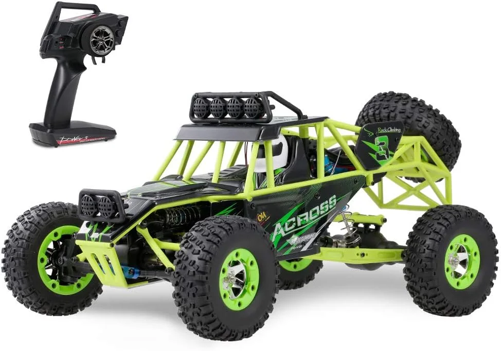 ماشین کنترلی GoolRC WLtoys 12428، مقیاس 1/12، 4WD سرعت بالا 50 کیلومتر بر ساعت، ماشین صخره نورد، کامیون آفرود با کنترل از راه دور 2.4 گیگاهرتز برای بزرگسالان و کودکان