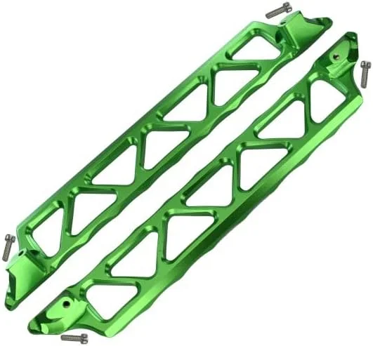 محافظ جانبی آلومینیومی برای تراکسس 1:5 X Maxx 6S / X Maxx 8S / XRT 8S مانستر تراک - ست 2 عددی سبز