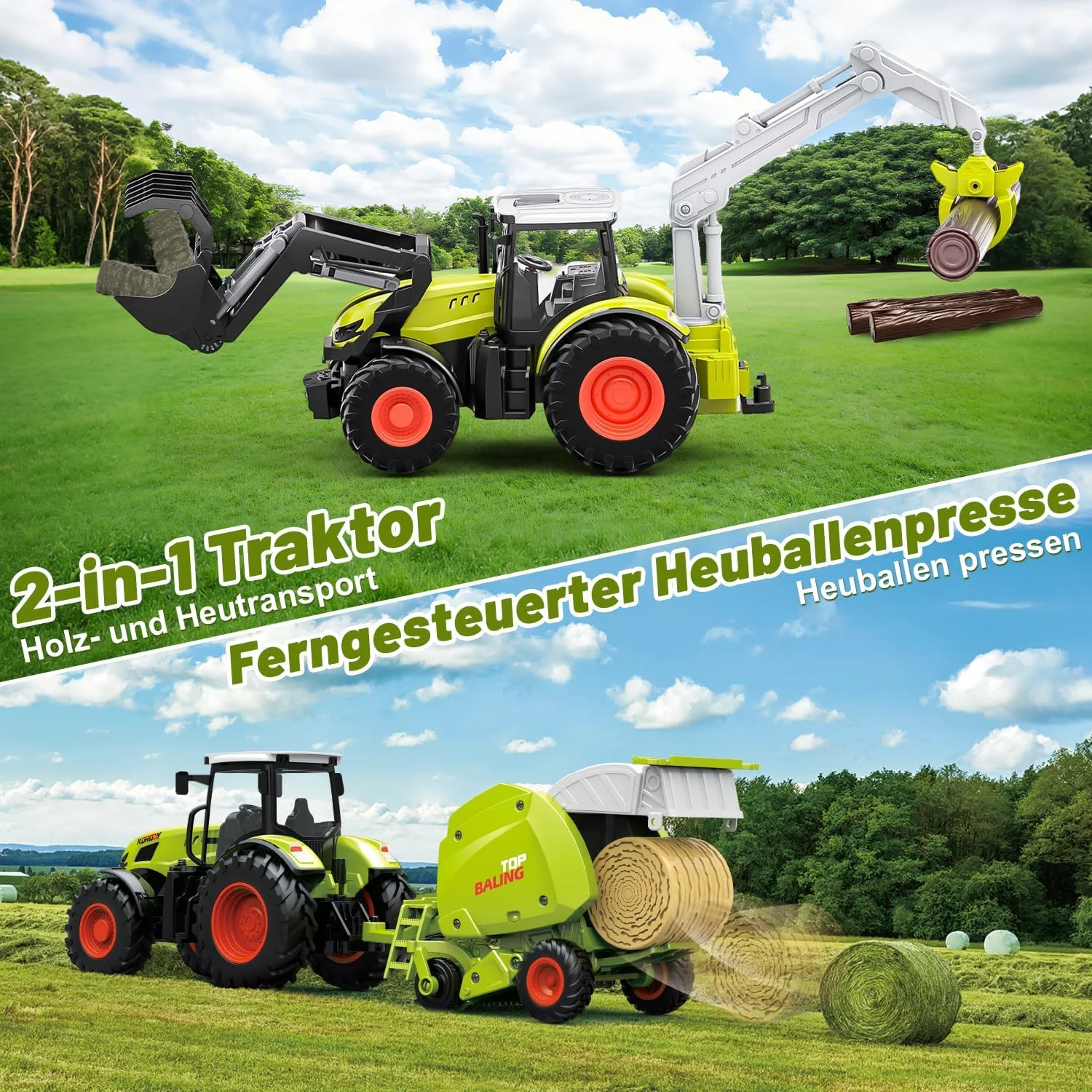 تراکتور کمباین کنترلی از راه دور