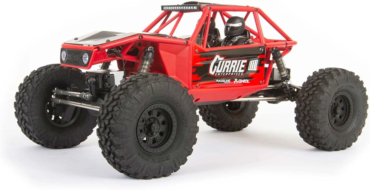 ماشین آرسی آفرود Axial Capra 1.9 4WS Unlimited Trail Buggy RTR مقیاس 1/10 (باتری و شارژر شامل نمی شود)، قرمز، AXI03022BT1