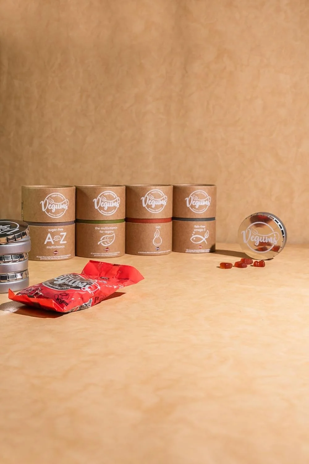 پاستیل آهن وگومز | پاستیل های ویتامین گیاهی | 30 مکمل آهن جویدنی با طعم شاه توت برای تمام اعضای خانواده | مناسب برای گیاهخواران