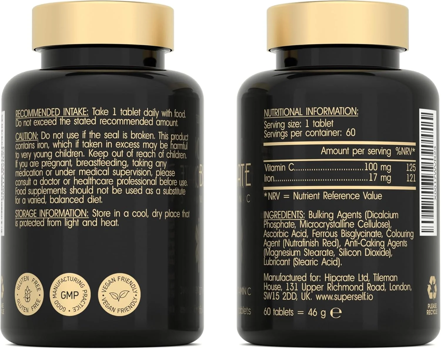 قرص آهن ملایم سوپرسلف 17 میلی گرم - مکمل آهن برای زنان و مردان - غنی شده با ویتامین C برای افزایش جذب - قدرت بالا 120 قرص - بیس گلیسینات آهن - وگان - ساخت انگلستان