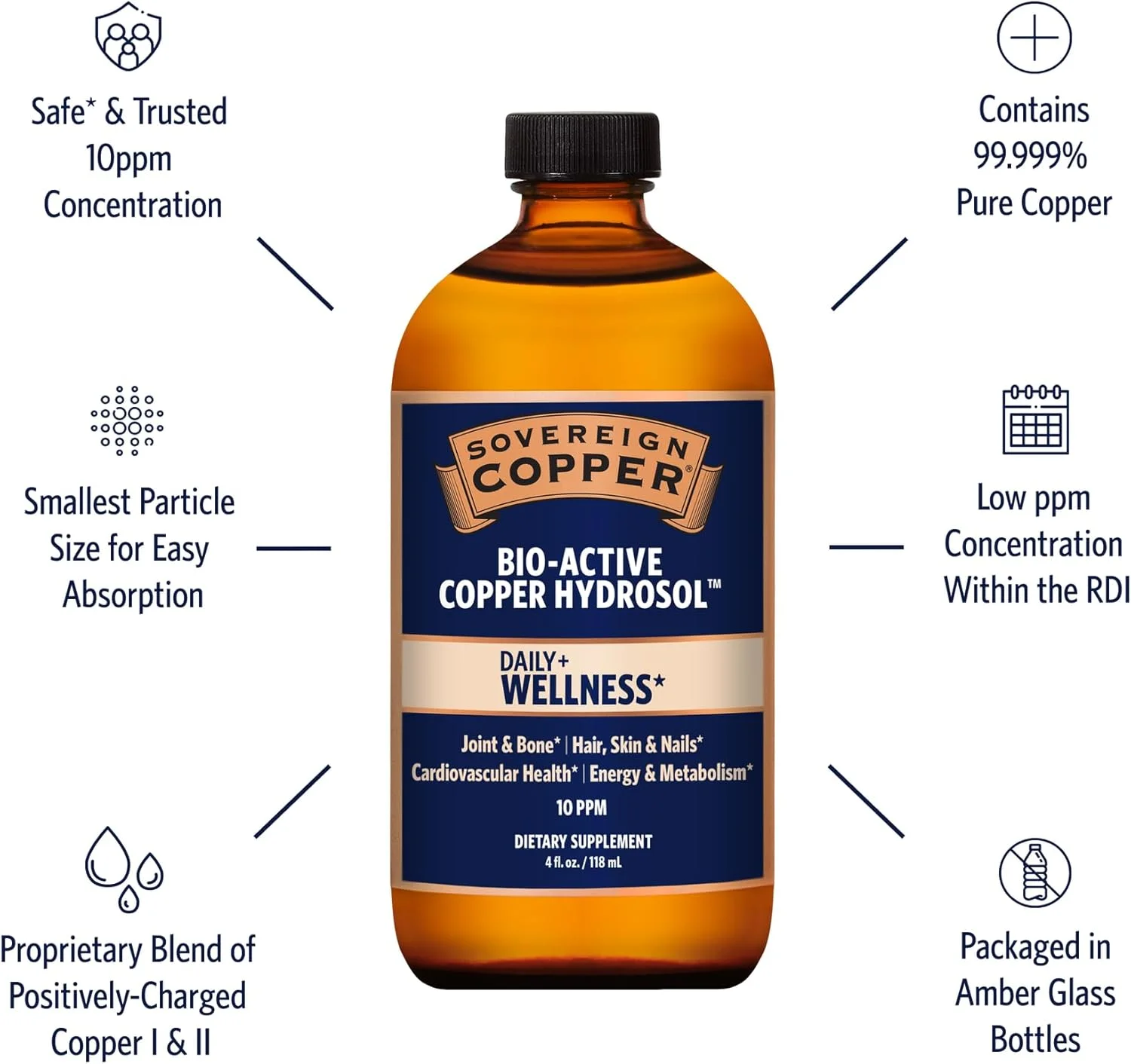 هیدروسول مس بیواکتیو سوورین کاپر - ماده معدنی ضروری - 118 میلی لیتر - درب چرخشی هیدروسول مس بیواکتیو سوورین کاپر - ماده معدنی ضروری - 118 میلی لیتر - درب چرخشی