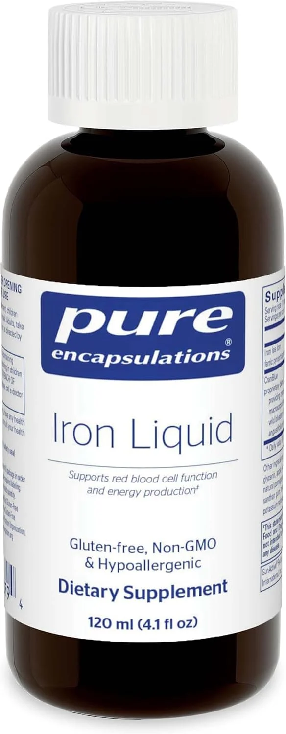 مایع آهن Pure Encapsulations - مکمل ضد حساسیت برای پشتیبانی از عملکرد هموگلوبین و میوگلوبین - 4.1 fl. oz.