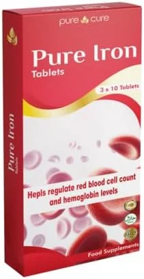 مکمل غذایی آهن خالص، بسته 30 عددی