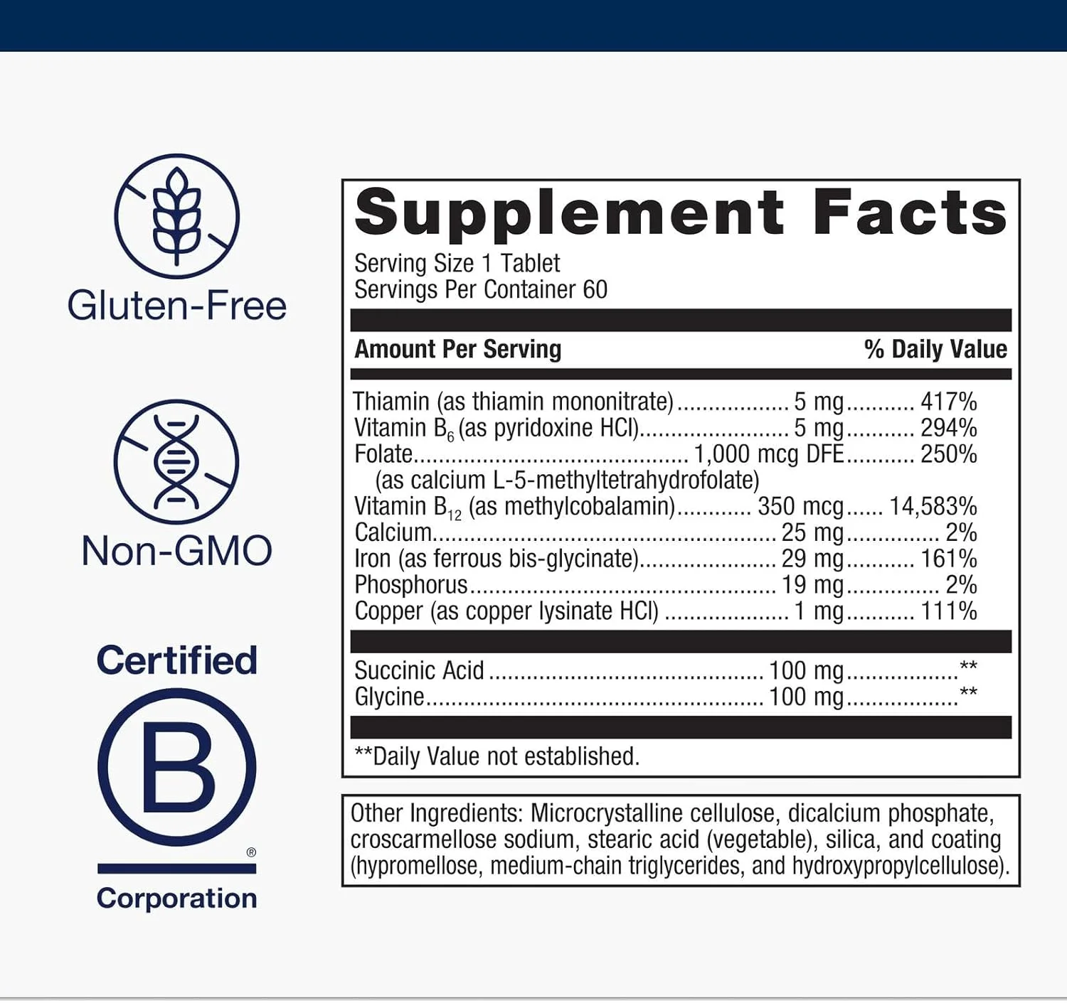 مکمل آهن هموژنیکس متاژنیکس با ویتامین B12، B6 و فولات، پشتیبانی از تشکیل گلبول های قرمز خون، انرژی و سلامت سیستم ایمنی* بدون گلوتن، غیر GMO، گیاهی - 60 قرص مکمل آهن هموژنیکس متاژنیکس با ویتامین B12، B6 و فولات، پشتیبانی از تشکیل گلبول های قرمز خون، انرژی و سلامت سیستم ایمنی* بدون گلوتن، غیر GMO، گیاهی - 60 قرص