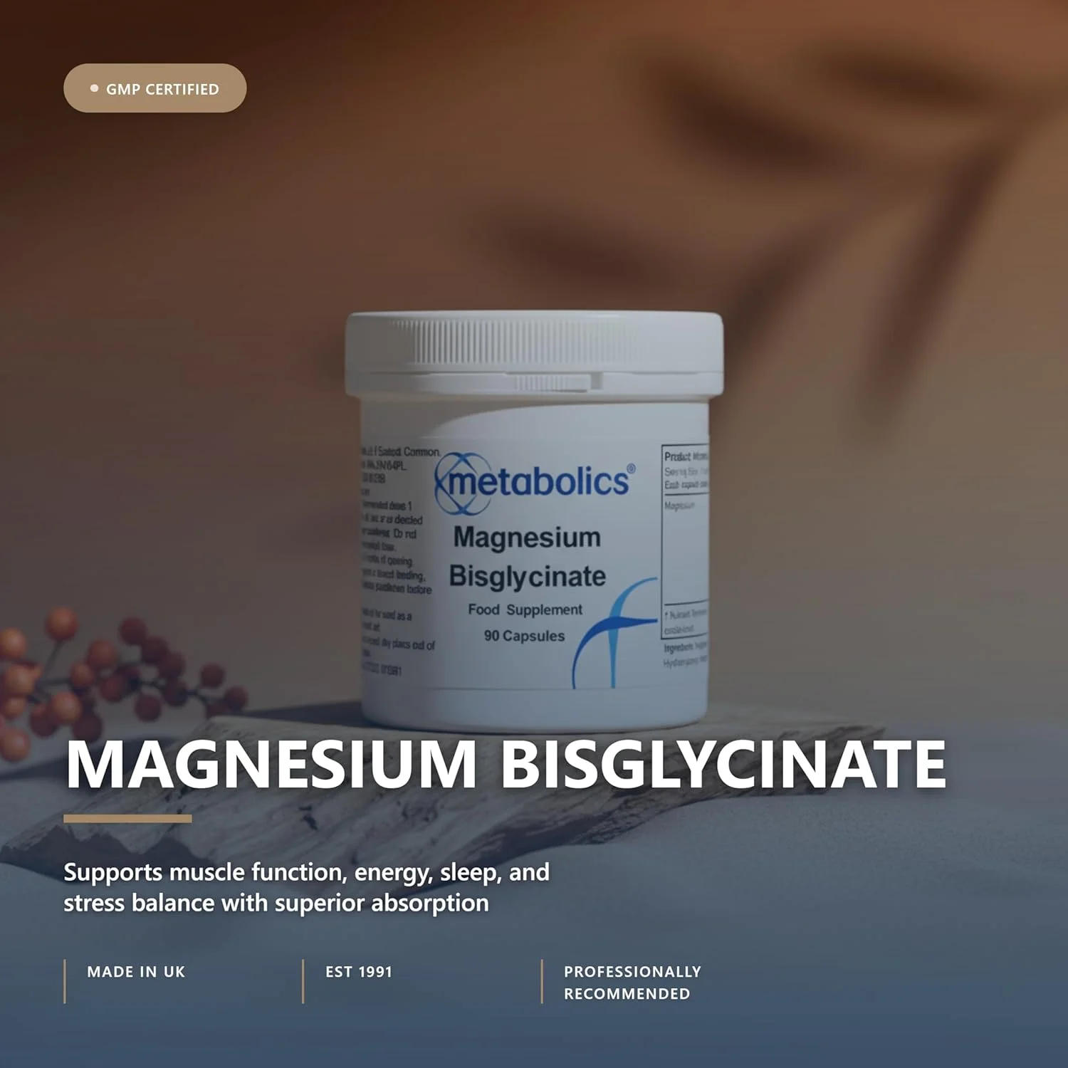 کپسول های منیزیم بیس گلیسینات متابولیکس | 133 میلی گرم منیزیم در هر کپسول | مکمل منیزیم برای تمام سنین | 90 کپسول منیزیم گیاهی کپسول های منیزیم بیس گلیسینات متابولیکس | 133 میلی گرم منیزیم در هر کپسول | مکمل منیزیم برای تمام سنین | 90 کپسول منیزیم گیاهی