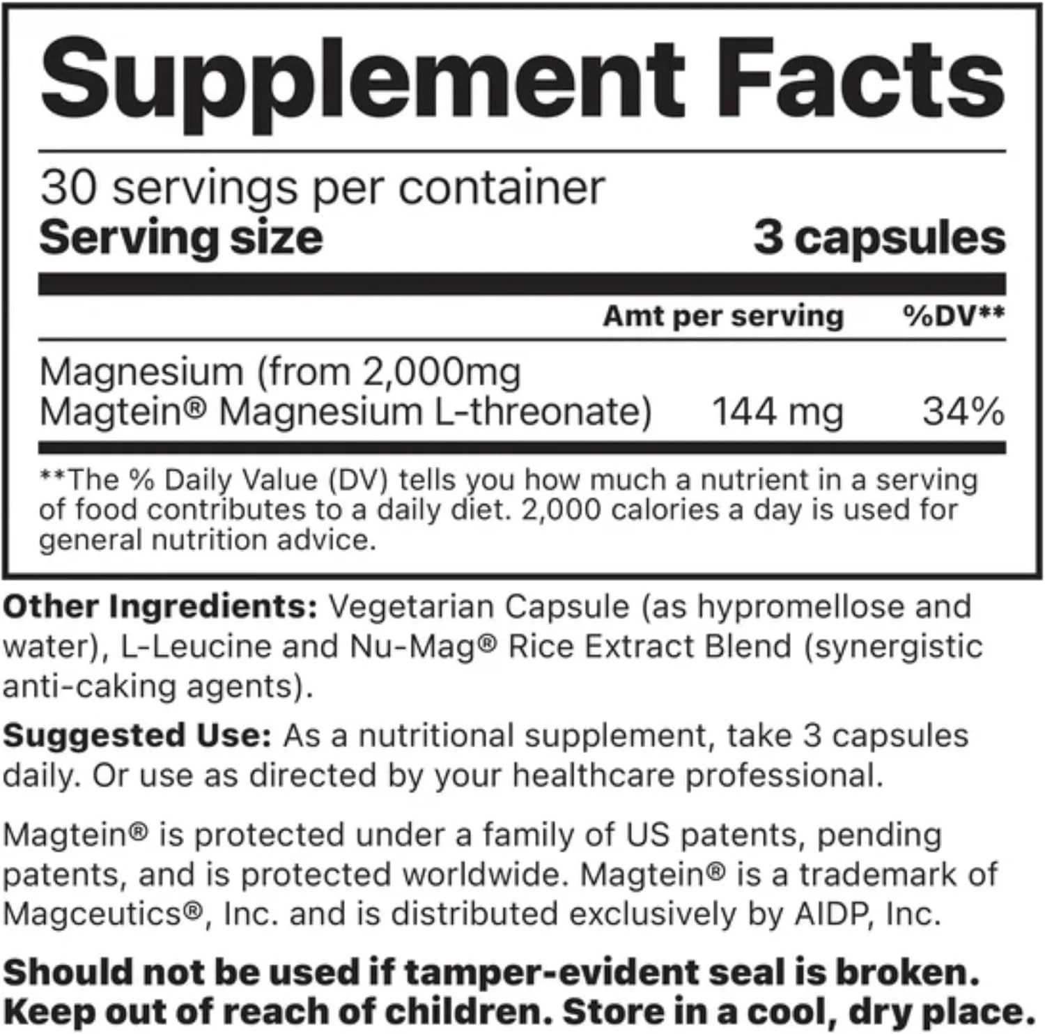 مکمل تقویت کننده مغز Jigsaw Health | منیزیم ال-ترئونات | 90 کپسول مکمل تقویت کننده مغز Jigsaw Health | منیزیم ال-ترئونات | 90 کپسول