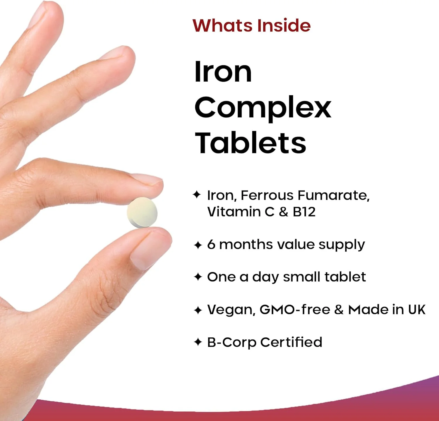 قرص آهن با قدرت بالا و جذب سریع، ۱۸ میلی گرم - مکمل های آهن ملایم برای کاهش خستگی و کمک به عملکرد طبیعی سیستم ایمنی + ویتامین های A، C، B2، B12، فولیک، ۱۸۰ قرص قرص آهن با قدرت بالا و جذب سریع، ۱۸ میلی گرم - مکمل های آهن ملایم برای کاهش خستگی و کمک به عملکرد طبیعی سیستم ایمنی + ویتامین های A، C، B2، B12، فولیک، ۱۸۰ قرص