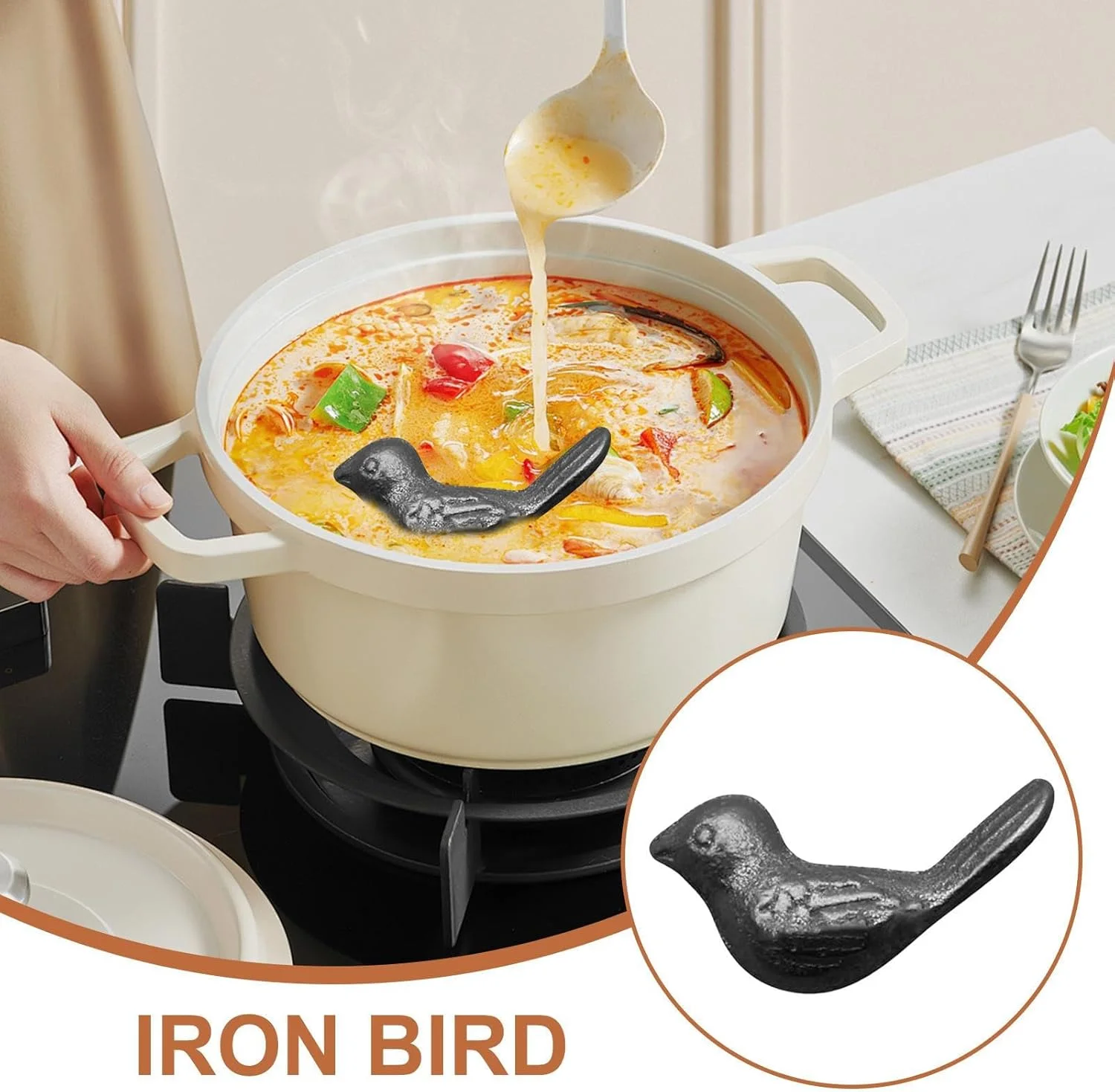 پرنده آهنی آشپزی | پرنده غنی کننده آهن - ابزار آشپزی برای حمایت غذایی برای زنان، مردان، ورزشکاران، وعده های غذایی روزانه، اجاق گاز آشپزخانه، میز غذاخوری، کلکسیونی برای خانه پرنده آهنی آشپزی | پرنده غنی کننده آهن - ابزار آشپزی برای حمایت غذایی برای زنان، مردان، ورزشکاران، وعده های غذایی روزانه، اجاق گاز آشپزخانه، میز غذاخوری، کلکسیونی برای خانه