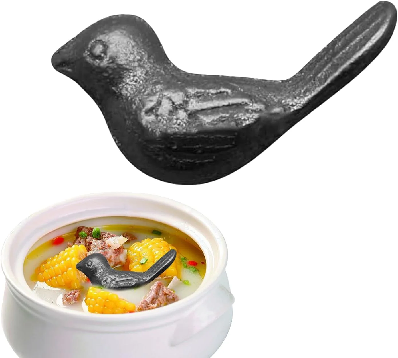 ابزار آشپزی آهنی - پرنده غنی کننده آهن - ابزار آشپزی گنجشک برای حمایت غذایی برای زنان، مردان، ورزشکاران، وعده های غذایی روزانه، اجاق گاز آشپزخانه، میز غذاخوری، کلکسیونی برای خانه