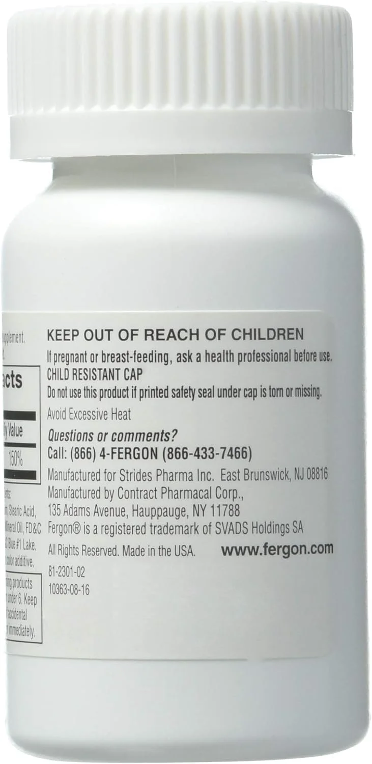 مکمل آهن با قدرت بالا فرگون، ۱۰۰ عدد