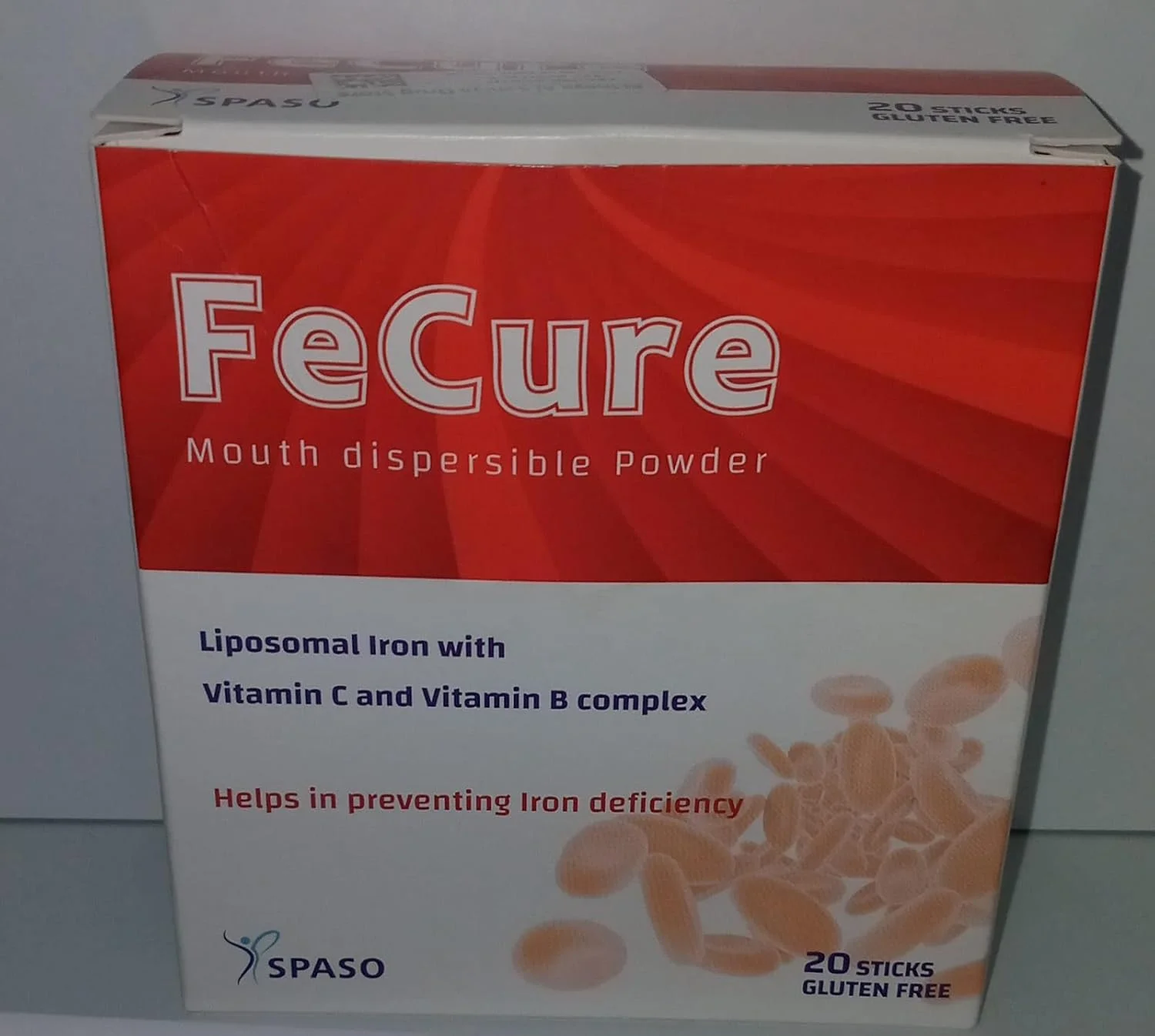 پودر خوراکی آهن لیپوزومال به همراه ویتامین C و کمپلکس B، 20 عدد