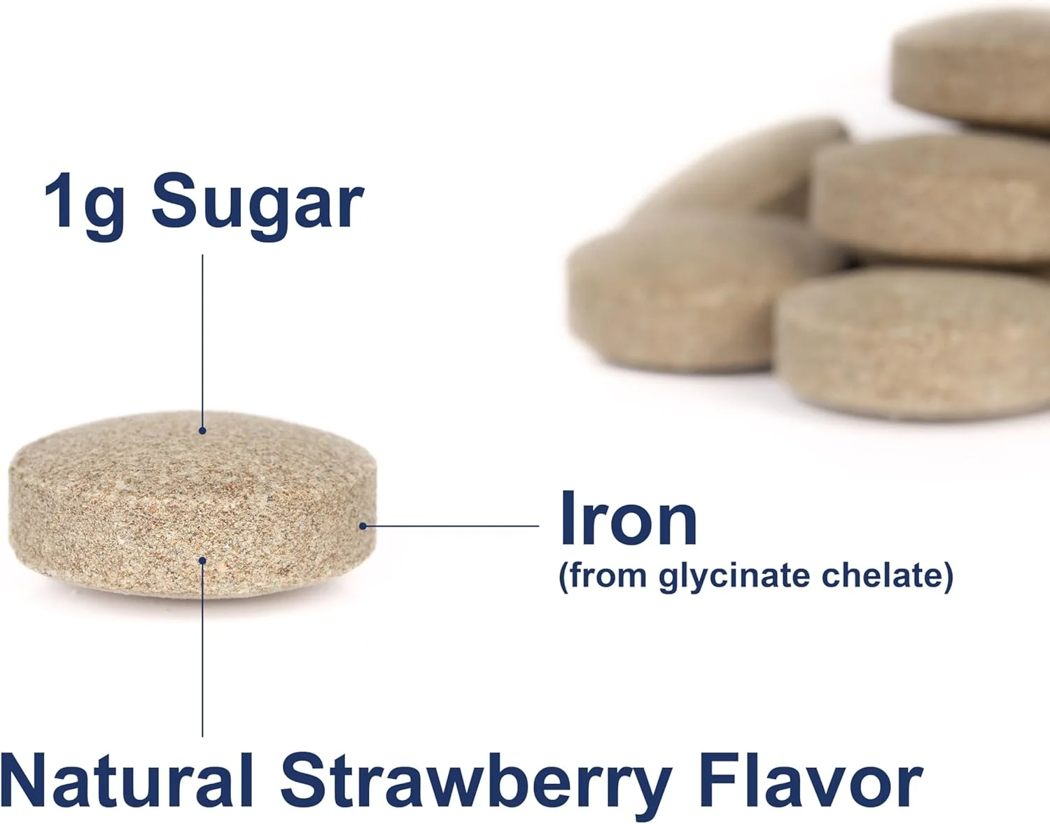 کارلسون - آهن جویدنی، 30 میلی گرم، جذب برتر، سلامت خون، تولید انرژی و تندرستی مطلوب، مکمل آهن جویدنی برای زنان و مردان، طعم توت فرنگی طبیعی، 120 قرص
