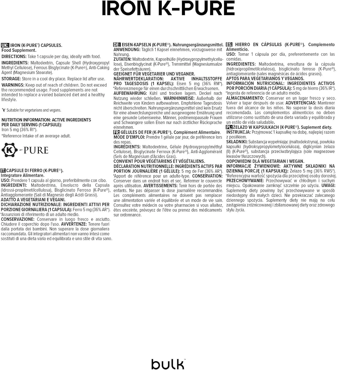 کپسول های آهن بیس گلیسینات فروس فله، 20 میلی گرم، بسته 90 عددی، بسته بندی ممکن است متفاوت باشد کپسول های آهن بیس گلیسینات فروس فله، 20 میلی گرم، بسته 90 عددی، بسته بندی ممکن است متفاوت باشد