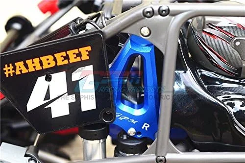 قطعات ارتقاء Traxxas Unlimited Desert Racer 4X4 (#85076-4) - پایه کمک فنر عقب آلومینیومی - یک جفت - نارنجی