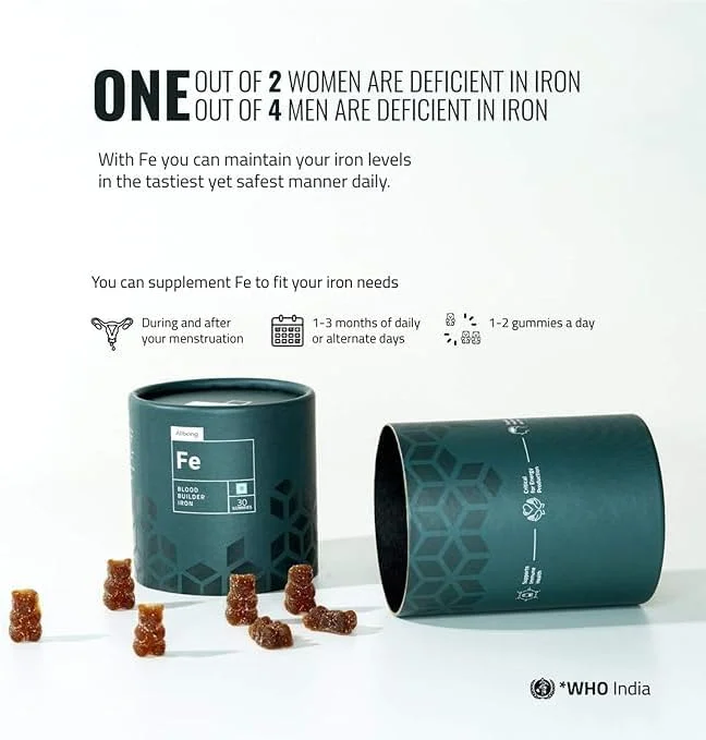 پاستیل آهن روزانه پیشرفته برای بانوان، مکمل آهن خوشمزه بدون عوارض جانبی، با قابلیت جذب بالا - 30 عدد پاستیل (بسته 1 عددی)