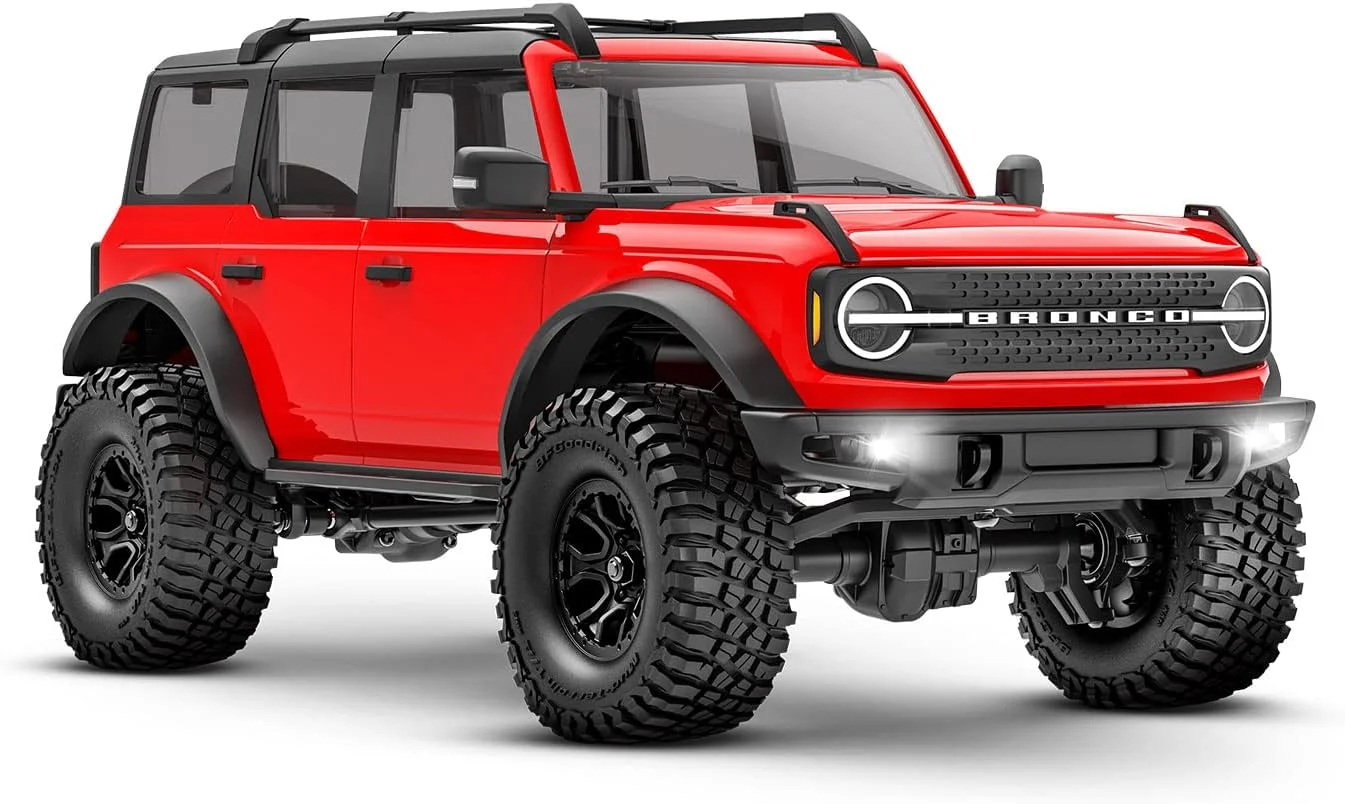ماشین کنترلی فورد برونکو قرمز TRX-4m مدل TRX97074-1RED به همراه باتری/شارژر