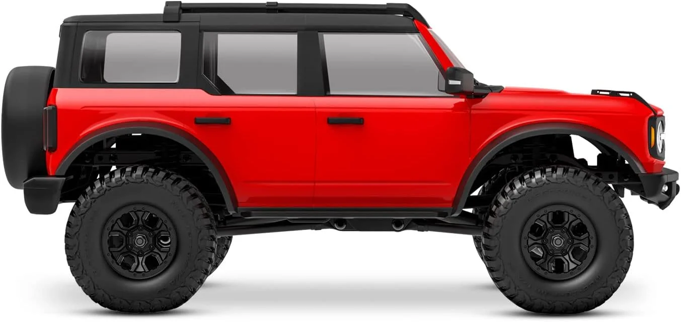 ماشین کنترلی فورد برونکو قرمز TRX-4m مدل TRX97074-1RED به همراه باتری/شارژر