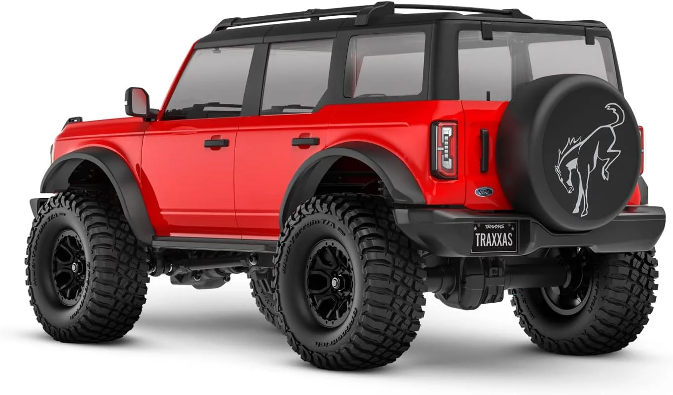 ماشین کنترلی فورد برونکو قرمز TRX-4m مدل TRX97074-1RED به همراه باتری/شارژر