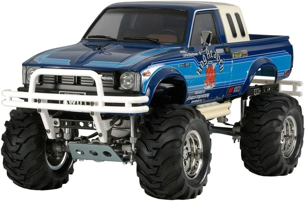 مدل ماشین آرسی الکتریکی 1/10 Tamiya سری No.519 Toyota Hilux 4WD high lift (RN36) 58519