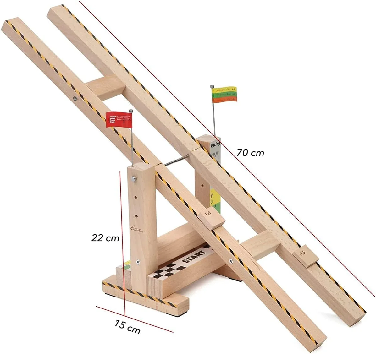 مسیر چالش تعادل برای آرسی کرالر، مقیاس 1/18 و 1/24، مسیر موانع الاکلنگی 70 سانتی متری