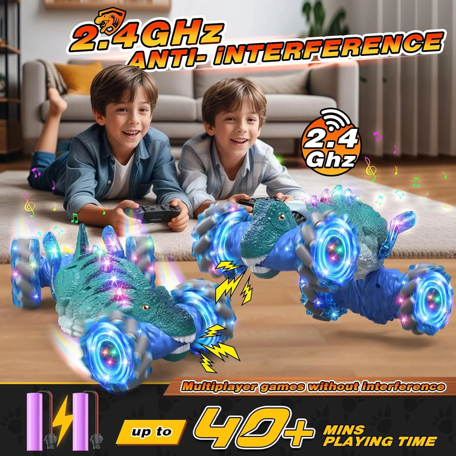 ماشین کنترلی از راه دور، ماشین بدلکاری RC با حسگر حرکتی LED 2.4 گیگاهرتز