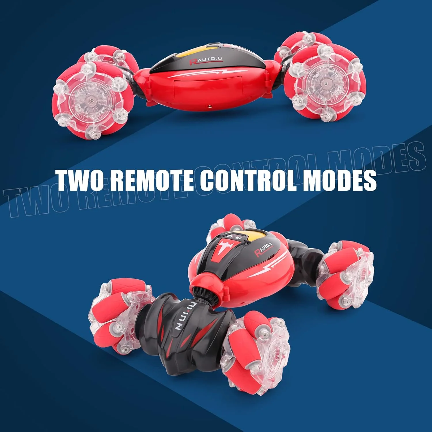 ماشین اسباب بازی کنترلی با حسگر حرکتی برای پسران - ایده های جالب هدیه تولد برای کودکان 6 7 8 9 10 11 12 ساله، ماشین کنترلی از راه دور 2.4 گیگاهرتزی 4WD با کنترل دست، دارای نور و موسیقی