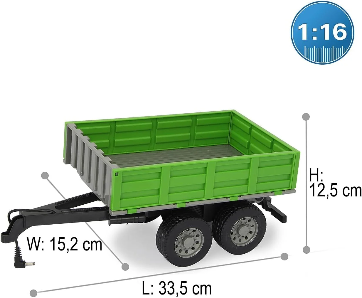 جامارا 412412 - کمپرسی برای Fendt 1050 - تخلیه از راه دور با قابلیت بالا/پایین، اتصال بکسل جلو، دیواره های جانبی تاشو، رنگارنگ