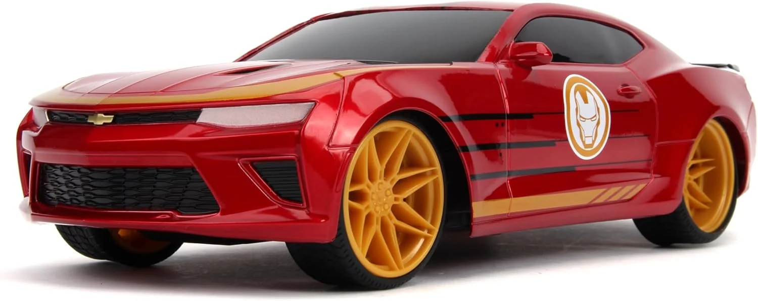 ماشین کنترلی مارول Jada Toys 253226000، شورلت کامارو SS مدل 2016، ماشین، توربو، کنترل از راه دور رادیویی 2 کاناله، عملکرد شارژ USB، شامل باتری، مقیاس 1:16، قرمز ماشین کنترلی مارول Jada Toys 253226000، شورلت کامارو SS مدل 2016، ماشین، توربو، کنترل از راه دور رادیویی 2 کاناله، عملکرد شارژ USB، شامل باتری، مقیاس 1:16، قرمز