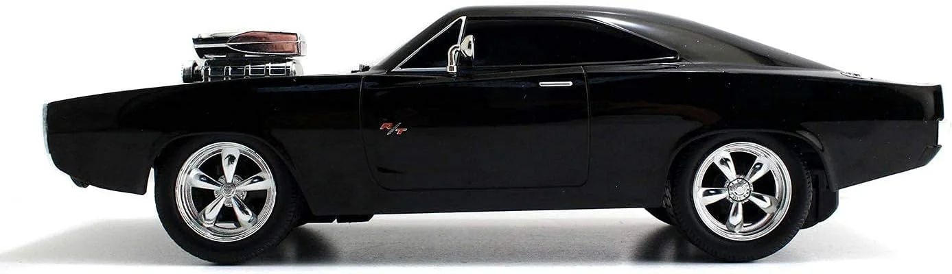 ماشین کنترلی Dodge Charger مدل 1970 فیلم سریع و خشن، مقیاس 1:16، مشکی/سفید، برند Jada (مدل 253206004) ماشین کنترلی Dodge Charger مدل 1970 فیلم سریع و خشن، مقیاس 1:16، مشکی/سفید، برند Jada (مدل 253206004)